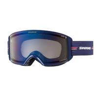 Made in Japan Snow Eyeglass Ski Snowboard UV Eyeglass Suitable for Light Night Skiing [SWANS] Goggles, Flat, Anti-Fog, Compatible, Photochromic, blue