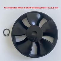 Universal Treadmill Motor Cooling Fan diameter 80 mm  D-shaft Mounting Hole: 10 x 8.5 mm