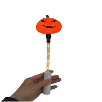 Ghost Halloween LED Glowing Stick Pumpkin Light Up Wand Halloween Decoration Lights  Indoor Decor Pumpkin A
