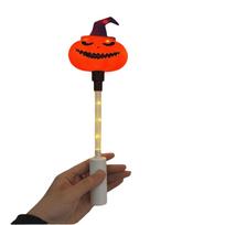 Ghost Halloween LED Glowing Stick Pumpkin Light Up Wand Halloween Decoration Lights  Indoor Decor Hat Pumpkin