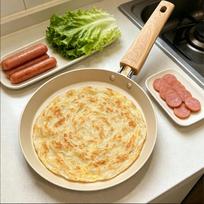 Ceramic Non-stick Cookware Set: Includes Frying Pan, Milk Pot, and Soup Pot for Induction and Gas Stoves. 22cm