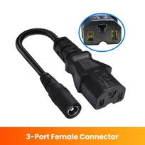 DC 5.5X2.1 į 8016 5525 M12 M16 3 kontaktų XLR RCA IEC 3P adapterio kabelio jungtis paspirtuko elektrinio dviračio įkroviklio priedų kištukas