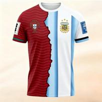 2026 Messi Ronaldo Atsistatydinimo Atminimo Marškinėliai Futbolo Žvaigždžių Susiliejimo Dizainas Argentinos Portugalijos Gerbėjų Suvenyras Sportiniai Marškinėliai 6XL gray