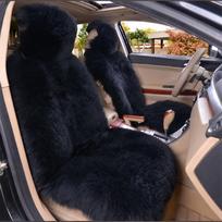 Sustorinta dirbtinio kailio automobilio sėdynės užvalkalas Minkštas automobilio sėdynės apsauginis dangtelis Sėdynės apsauginis paminkštinimas Automobilio priekinės sėdynės juoda
