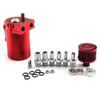 2 Port Design Oil Catch Can 300ml Capacity Baffled Oil Can Universal Oil Reservoir  Car With Air Filter-2