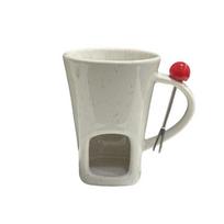 Vintage Chocolate Fondue Mug Ceramic Cheese Melting Pot Butter Warmer Pot  Party balta