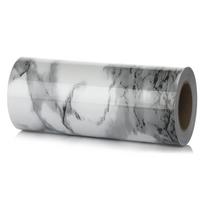 Atsparus vandeniui grindjuostės lipdukas Saviklijuojanti juosta prie sienos pagrindo Lipdukai sienų apvadui Marmuras 12cm x 5m pilka/balta