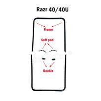 For Novecel Razr Moto Motorola 40 50 60 Ultra 40u 60u Front Screen Stand Middle Bezel Frame Lcd Display Bracket Hoder Repair Matches the image,40 40U Full set