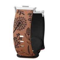 Engraved Silicone Woman Strap For Redmi Watch 6/5/4 Fashion dandelion Soft Sport Band Bracelet For Xiaomi Miband 10Pro/9Pro/8 Pro Accessories Mi band 8 Pro &Silver ruda