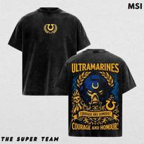 Warhammer 40K Nauji Vintage skalauti marškinėliai – Retro didelio dydžio marškinėliai, įkvėpti ikonų 3XL black