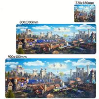 Heroes of Might and Magic 3 Map Art Mouse Pad XXL Rubber Non-slip Mousepad Keyboard Pads Gaming Accessories Mouse Mat 900x400mm Small siz180x220x2mm blue