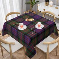 The McDonald And MacDonald Clan Tartan With Badge By Faelee Square Tablecloth Table Cloth for Kitchen Events Dining Table Cover 60x60