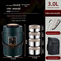 Stainless Steel Multi-Layer Bento Box: 24-Hour Ultra-Long Heat Preservation for Office Workers & Students, Large Capacity, Portable & Ideal for Winter