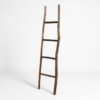 Large Kemu Wood Ladder - 1.5m - Chocolate - Japan Style
