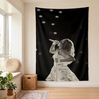 Taylor Swift (33) Sieninė gobelenas Stilingas sienos kabinamas elementas miegamajam, svetainei, bendrabučiui Graži dovana šeimai ir draugams 180cmx230cm