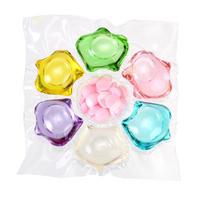 Seven-in-One Laundry Pods: Long-lasting Fragrance, Deep Cleaning, Stain Removal, Softening, Concentrated Detergent yellow