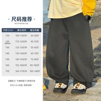 Boys Casual Embroidered Long Pants Big Kids Outdoor Sports Leisure Trousers 170cm tamsiai pilka spalva