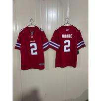 NFL Bills 2 D.J. Moore Embroidered Football Jersey - Men Women Youth Sports Game Uniform XXXL gray