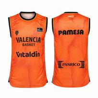 Valencia Basket 2026/27 Krepšinio marškinėliai, Unisex be rankovių, pralaidūs orui, greitai džiūstantys treniruočių marškinėliai, gatvės stiliaus sportinis tankas S orange