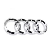 4 Rings ABS Car Front Hood Emblem Bonnet Logo Rear Trunk Badge For 3R A3 A4 A5 A6 A7 A1 A2 Q2 Q3 Q4 Q5 Q7 Q8 TT S3 S4 S5 S6 S7 5T Rear 216mm