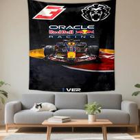 Red Bull Racing Car Logo Design Tapestry Patterned tapestry for bedroom and living room home decor sofas 75x90cm(29x35in) brown
