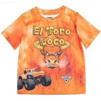 Monster Jam Grave Digger Kids T-Shirt Full Print Monster Truck Graphic Short Sleeve Tee Breathable Casual Top for Boys DailyWear S beige