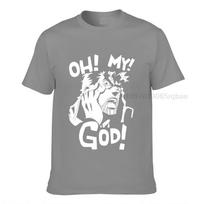Jojos Bizarre Adventure Joseph Joestar Oh My God Tshirt(2) 100 Cotton Unisex T Shirt Unisexs Tee 3XL gray