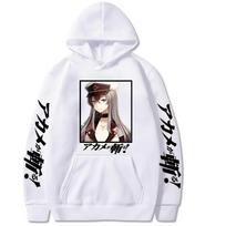 Akame Ga Kill Hoodie Unisex Women Graphic Printed Long Sleeve Oversized Sweatshirt Retro 2026 Summer Casual Hot Sale L white