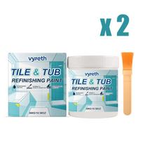 Tile Bathtub Paint Refinishing White Repair Waterproof Quick Dry Strong Adhesion Cover Crack Stain Bathroom Renovation Household