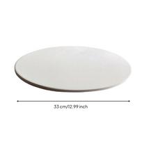 Cordierite Pizza Stone Heat-Shock-Resistant Resistant Cooking Board High-Heat white