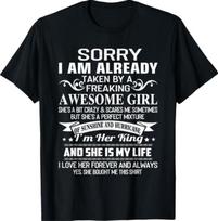 Atsiprašau, mane jau užėmė nerealiai šauni mergina T-shirt 100 gray
