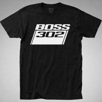 BOSS 302 T-SHIRT Ford Mustang muscle car graphic classic vintage tee 2XL white