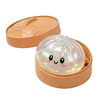 Glitter Dumpling Squishes Stress Balls 2026 Viral Fidget Toy Colorful Simulation Steamed Bun Decompression Toy For Anxiety