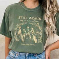Little Women Comfort Colors® Shirt Louisa May Alcott Tshirt Merch Vintage Literary Bookish Academia T-shirt Reading Tee Gift for Booklover M gray