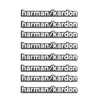 4 vnt./8 vnt. aukštos kokybės Metalinis harman/kardon automobilio Hi-Fi garsiakalbis garso garsiakalbio ženklelis stereo emblemos lipdukas Automobilio stiliaus aksesuarai