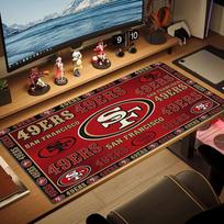 49ers Logo Color Mouse Pad Large Gaming Table Cushion Non-slip Laptop Tablet Big Mousepad XXL Mat Mini PC Playmat With Lock edge 40cmx90cm(15.7x35.4inch)