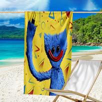Ultra-Soft Beach Towel with Huggy Wuggy Theme,Ideal for Pool - Camping, Diving - Perfect Travel Essential, Vibrant Beach Towel. 80cmx160cm(31x63inch)