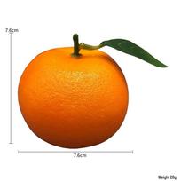 Foam Fake Orange with Branch & Leaves for Home Decor & Photography Props orange