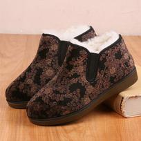 Women's Winter Wool Non-Slip Grandma Shoes: Soft Sole & Warm for Elderly 43 juoda