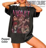 Vi Arcane LoL Vintage T-Shirt: Gamer Gift ID 3XL black