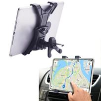 Car Air Vent Tablet Holder, Universal Tablet Mount, Compatible with 7 to 12.9 inch Tablets noir black