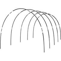 18vnt./30vnt., Šiltnamio lankai Sodo lankai Rėmas StableGardening tunelio atraminis rėmas sodui, ūkiams, žemės ūkiui Green 18pcs juoda