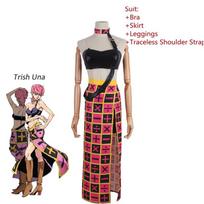 Jojo Keisti Nuotykiai Cosplay Kostiumas Elastingas Kvėpuojantis Aukštos Kokybės Helovinui Komiksų Konvencijai Vaidmenų Žaidimui Trish Una,S black