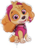 Skye Paw Patrol Mini Foil Balloon, On A Stick 35