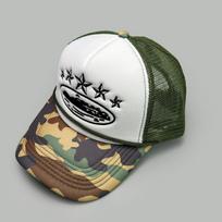 Summer New Five-pointed Star Cruise Embroidery Baseball Cap Unisex Sunshade Mesh Outdoor Truck Hat Adjustable Hip Hop Style 52–60cm white