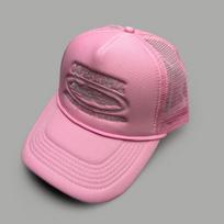 Summer New Five-pointed Star Cruise Embroidery Baseball Cap Unisex Sunshade Mesh Outdoor Truck Hat Adjustable Hip Hop Style 52–60cm pink
