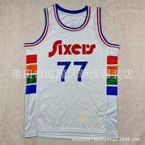 Men Women Basketball Jersey NBA Team Fan Apparel Mesh Breathable Sport Shirt Fall Heat Pressed XXL white