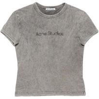 Acne Studios Blurred Logo Crewneck T Shirt CL0302-DJO S gray
