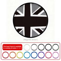 3D Metal Car Front Grill Emblem Badge Decoration Universal For MINI Cooper S JCW Countryman Clubman Car Styling Accessories Only Magnetic Stiker black
