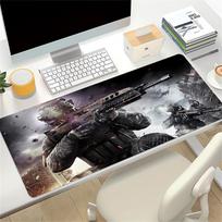 Future Soldier Warfare Large Gaming Mouse Pad Nonslip Rubber Base Waterproof Desk Mat For Office Pc Laptop 30cmx80cm
